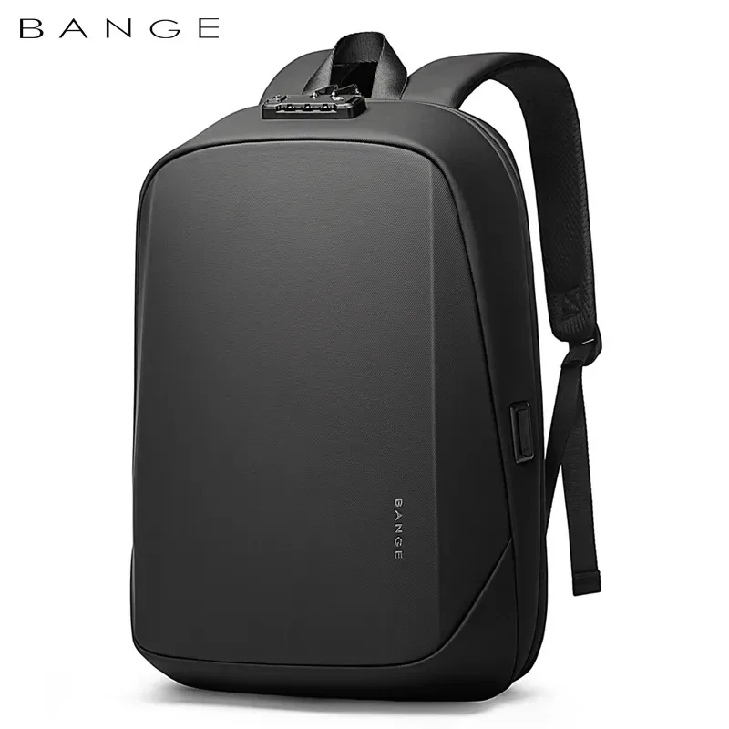 BANGE – sac à dos pour hommes, sac à dos pour ordinateur portable, antivol, étanche, pour l'école, sac de voyage USB, sac à dos d'affaires pour hommes, 2023