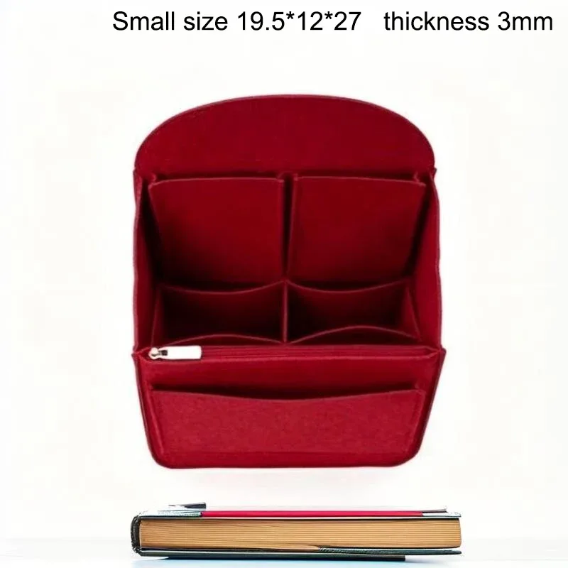 organisateur de sac à dos en feutre, insert multi-compartiments, doublure de sac, grande capacité, séparateur léger pour le voyage, l'école et le rangement