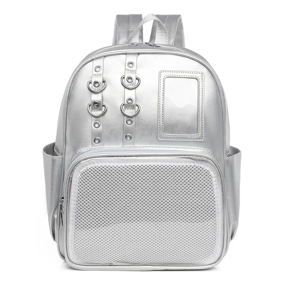 sac à dos transparent tendance y2k lolita ita bag en pu pour fille, sac à dos de présentation personnalisé