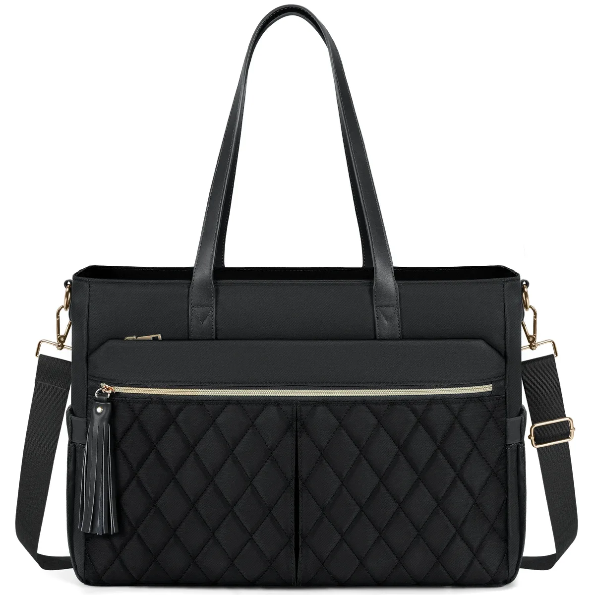 rainsmore pochette d'ordinateur pour femmes 15.6 pouces enseignant infirmière sac fourre-tout travail professionnel ordinateur portable fourre-tout ordinateur mallette de messager