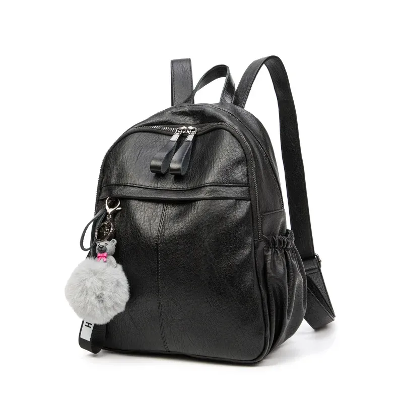 sacs à dos en cuir véritable pour femmes, sac à dos étanche de grande capacité en cuir de vache, sacs tendance pour femmes, sacs d'école de voyage pour filles