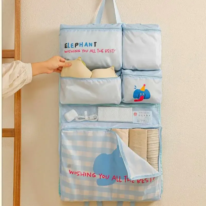 sac de rangement de voyage pliable, organisateur multifonctionnel portable suspendu et imperméable pour sous-vêtements et chaussettes