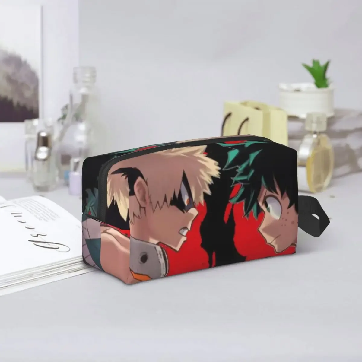 My Hero Academia – trousse de maquillage, organisateur de cosmétiques, trousse de toilette, trousse à cosmétiques pour femmes, trousse de beauté de voyage, trousse à crayons