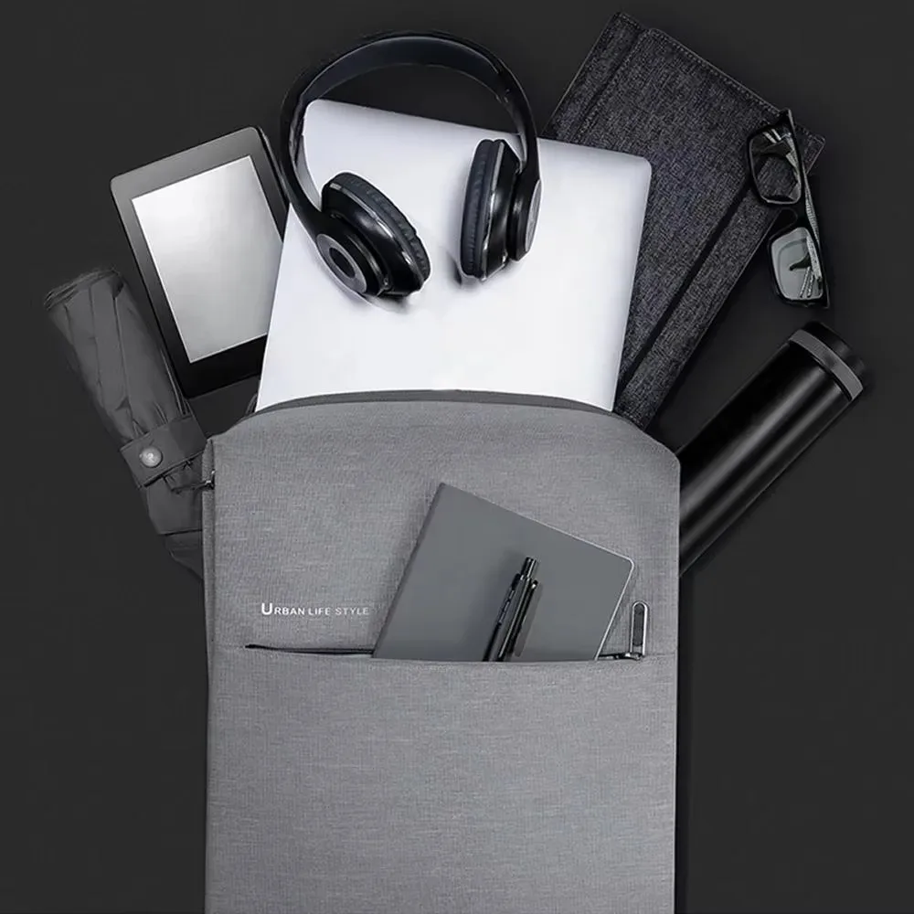 sac à dos xiaomi mi minimalist urban life style en polyester pour l'école, les affaires, les voyages, sac pour homme grande capacité