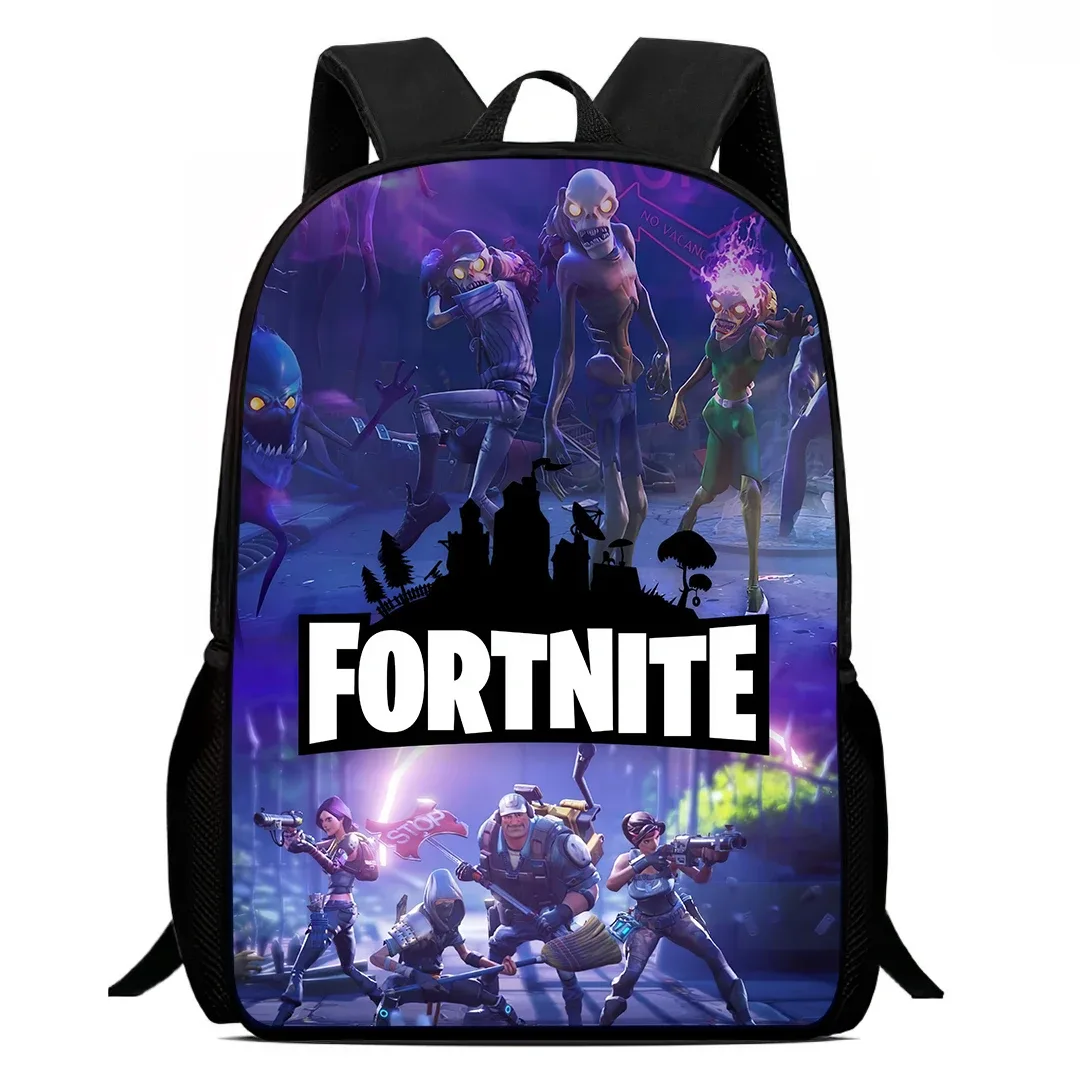 sac à dos d'école fortnite de 15 pouces pour enfants, garçons et filles, sac à dos léger imprimé avec des motifs de jeux, grand format, adapté aux enfants de 5 à 8 ans