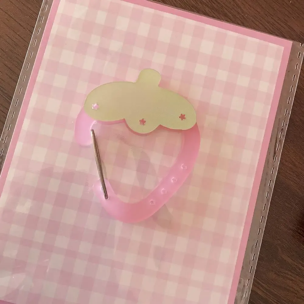 mousqueton en acrylique kawaii pour sac à dos, pendentif, décorations pour manuel, porte-clés, boucle d'escalade, breloques de sac en acrylique, accessoires de décoration pour sac ita