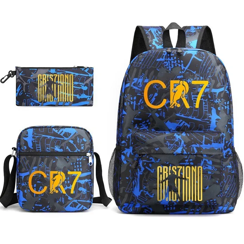 sac à dos imprimé cr7, sac à dos de sport, de football, décontracté, pour femmes et hommes, sacs d'école pour ordinateur portable, sacs d'école harajuku, sacs de voyage pour femmes et hommes