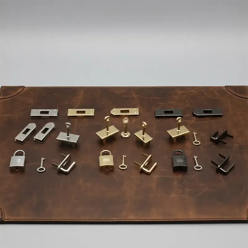 7 pièces de boutons de fermeture en métal de haute qualité pour la fabrication sur mesure de sacs à main, sacs à bandoulière et pochettes diy.