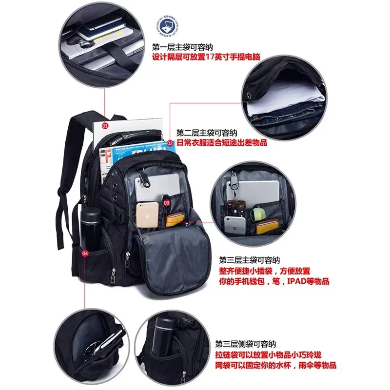 sac à dos d'affaires résistant à l'eau pour hommes, sacoche de voyage pour ordinateur portable, cartable pour adolescent et étudiant, nouvelle collection 2023