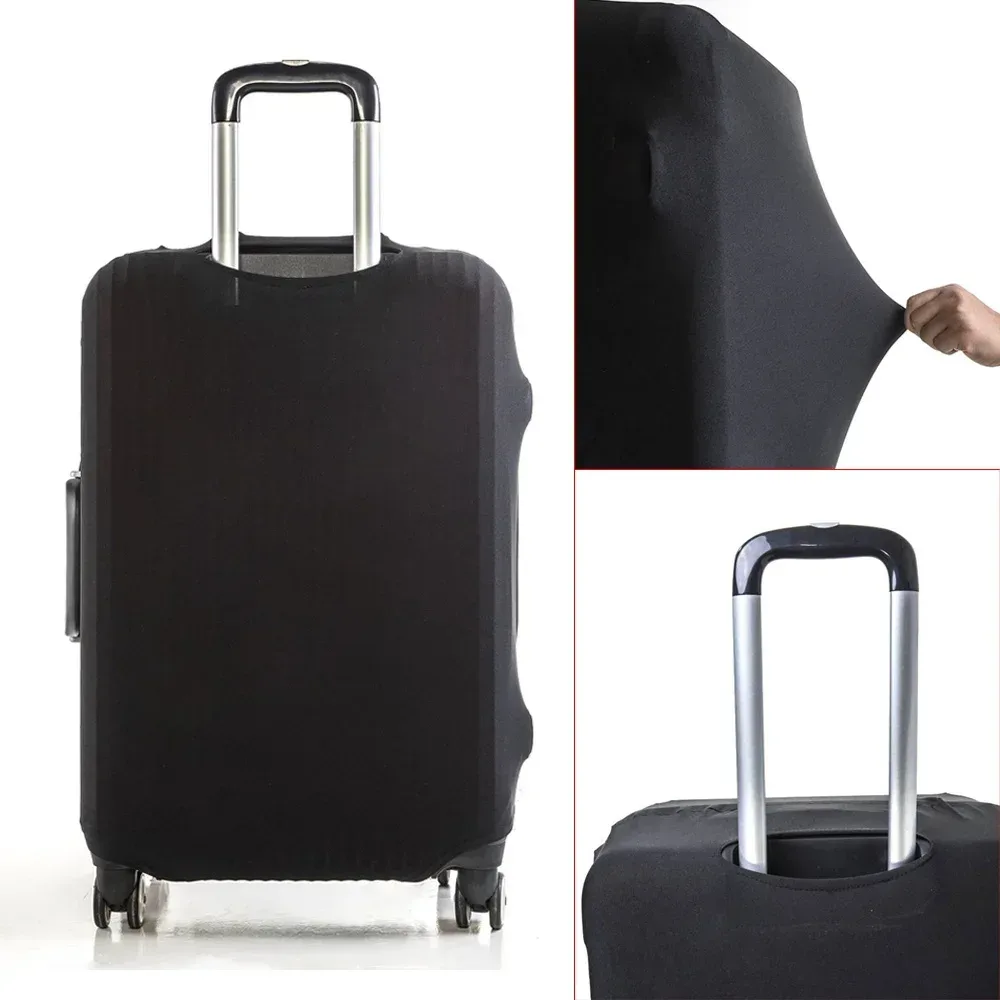 étui à bagages 2022, housse de protection avec texte 26 lettres, motif de voyage, élastique, housse anti-poussière pour valise de 18 à 28 pouces