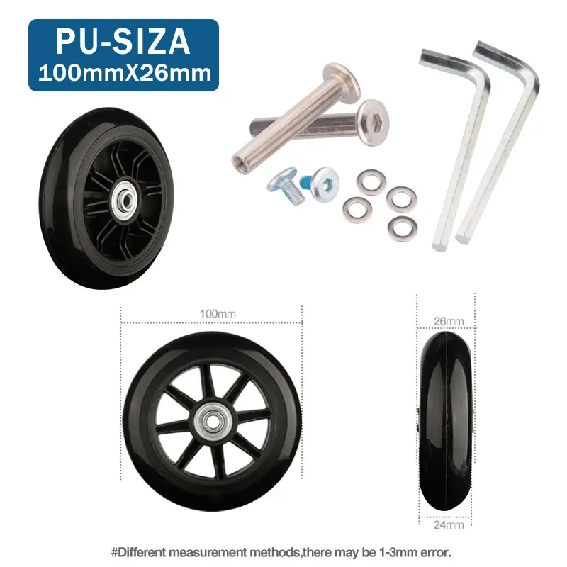roues de remplacement universelles pour bagages de voyage, accessoires de réparation de valise, à la mode, 360 spinner
