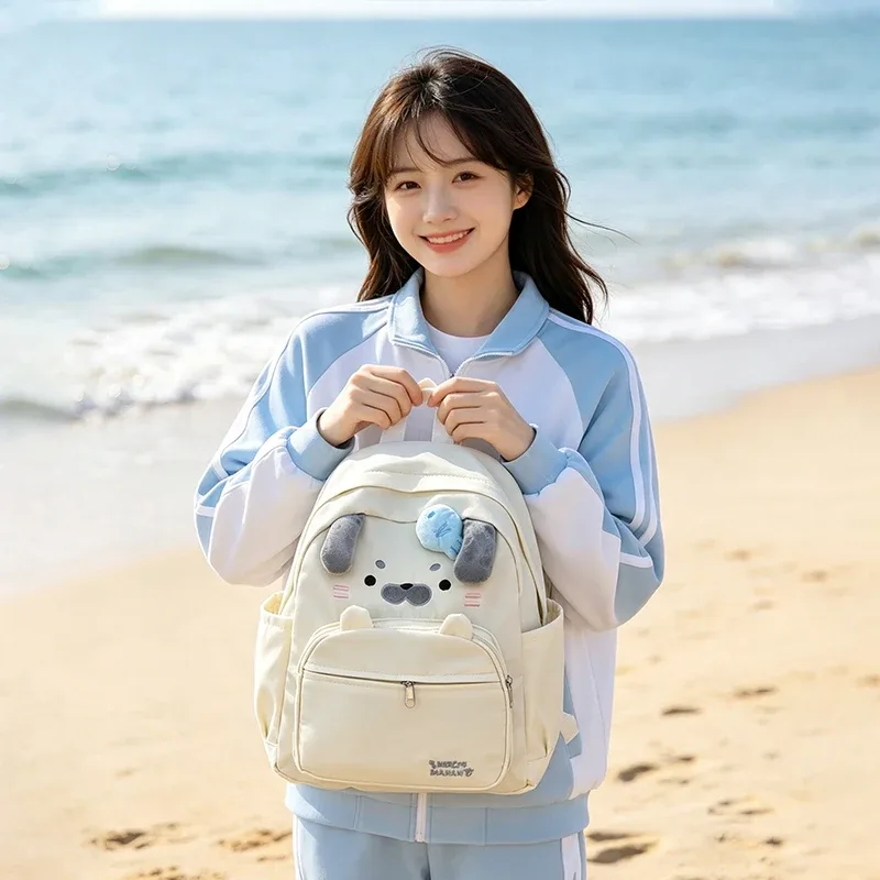sac à dos mignon, motif chien de dessin animé, léger, grande capacité, durable, pour les élèves des écoles primaires, secondaires et lycées.