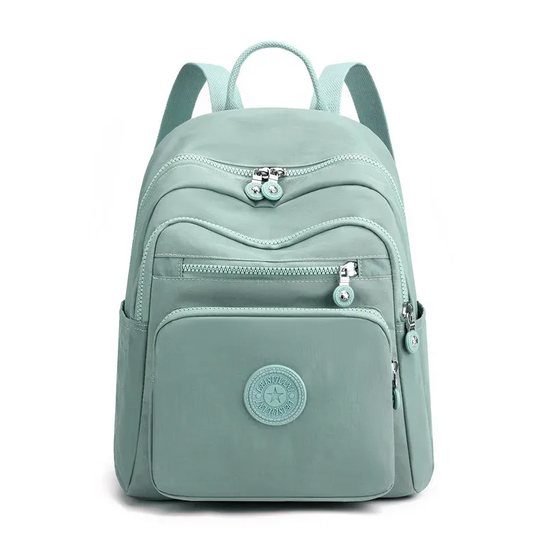 nouveau style coréen simple femmes sac à dos haut de gamme grande capacité double sac à bandoulière maman sac bonne qualité sacs en nylon en vente