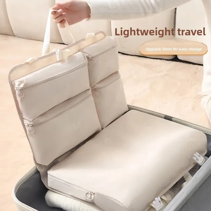 sac de rangement de voyage pliable pour sous-vêtements, sac séparé multifonctionnel suspendu, sac de rangement pour vêtements, paquet d'organisation de bagages