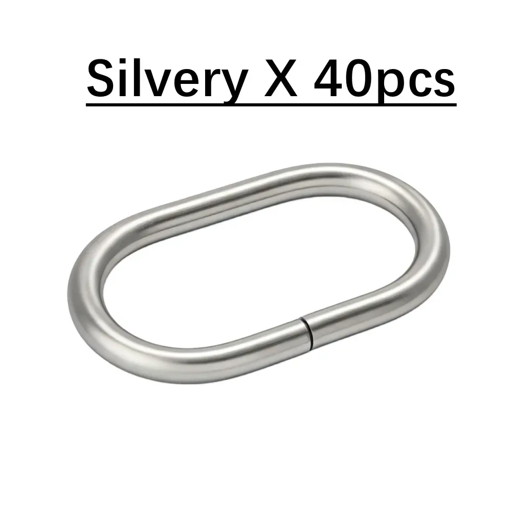 anneaux ovales en métal pour boucles de ceinture, 10 à 100 pièces, anneaux en o non soudés pour sac à dos, bracelet de montre, collier de chien, accessoires en sangle de cuir