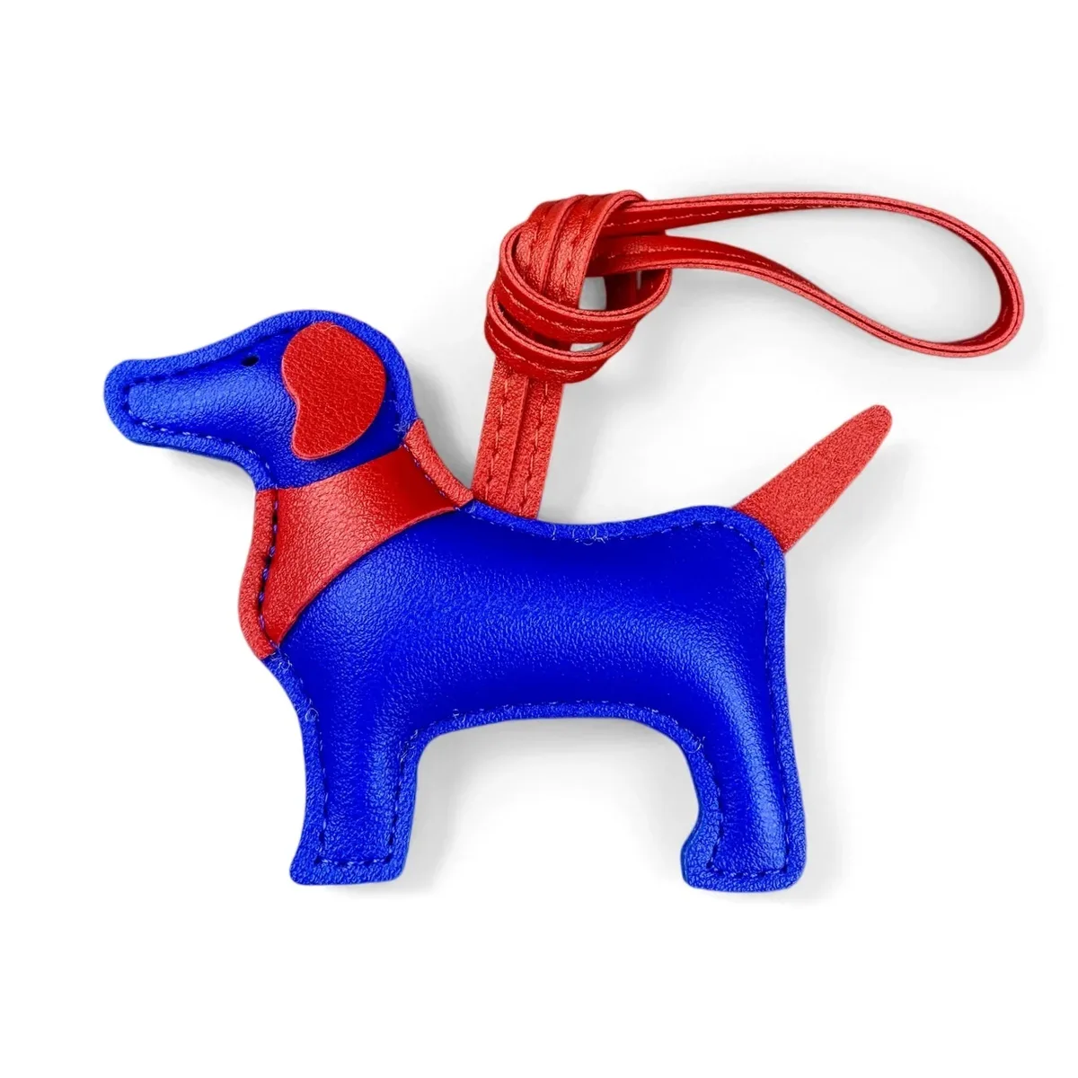 breloque tendance en cuir pu pour sac à dos, motif chien en profil latéral, design unique écharpe-mane, pendentif élégant pour sac à dos, cadeau pour les amoureux des chiens et des animaux de compagnie
