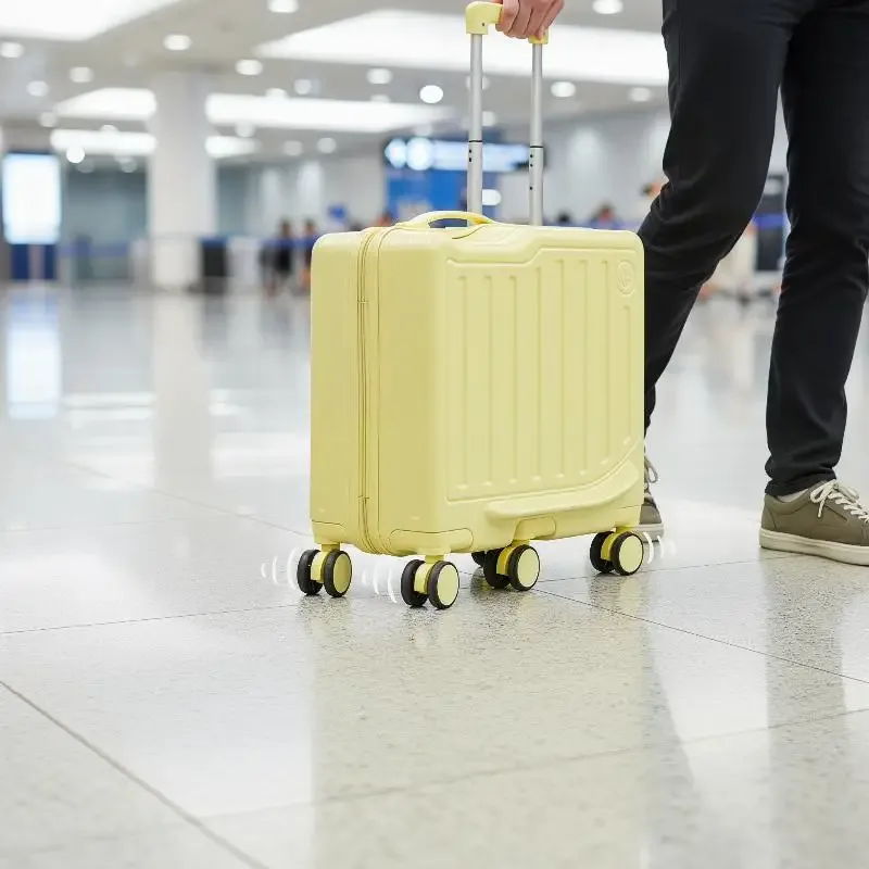 valise à roulettes 20 pouces avec serrure à code, bagage portable pour enfants, voyage et vacances