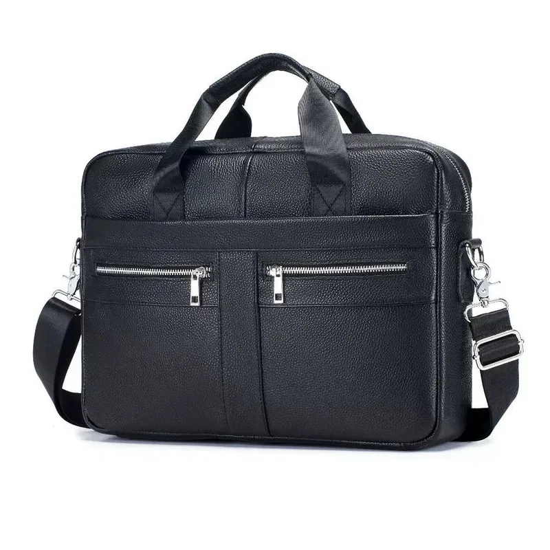nouvelle sacoche rétro en cuir véritable pour homme, sacoche pour ordinateur portable en cuir de vachette de première qualité, sac bandoulière grande capacité pour homme, sac d'affaires