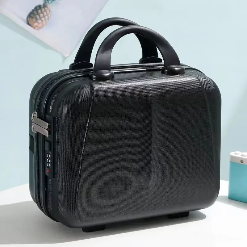 2025 nouvelle coque rigide portable voyage portable mini bagages rangement articles de toilette trousse de maquillage verrouillage par mot de passe pour protéger les cosmétiques