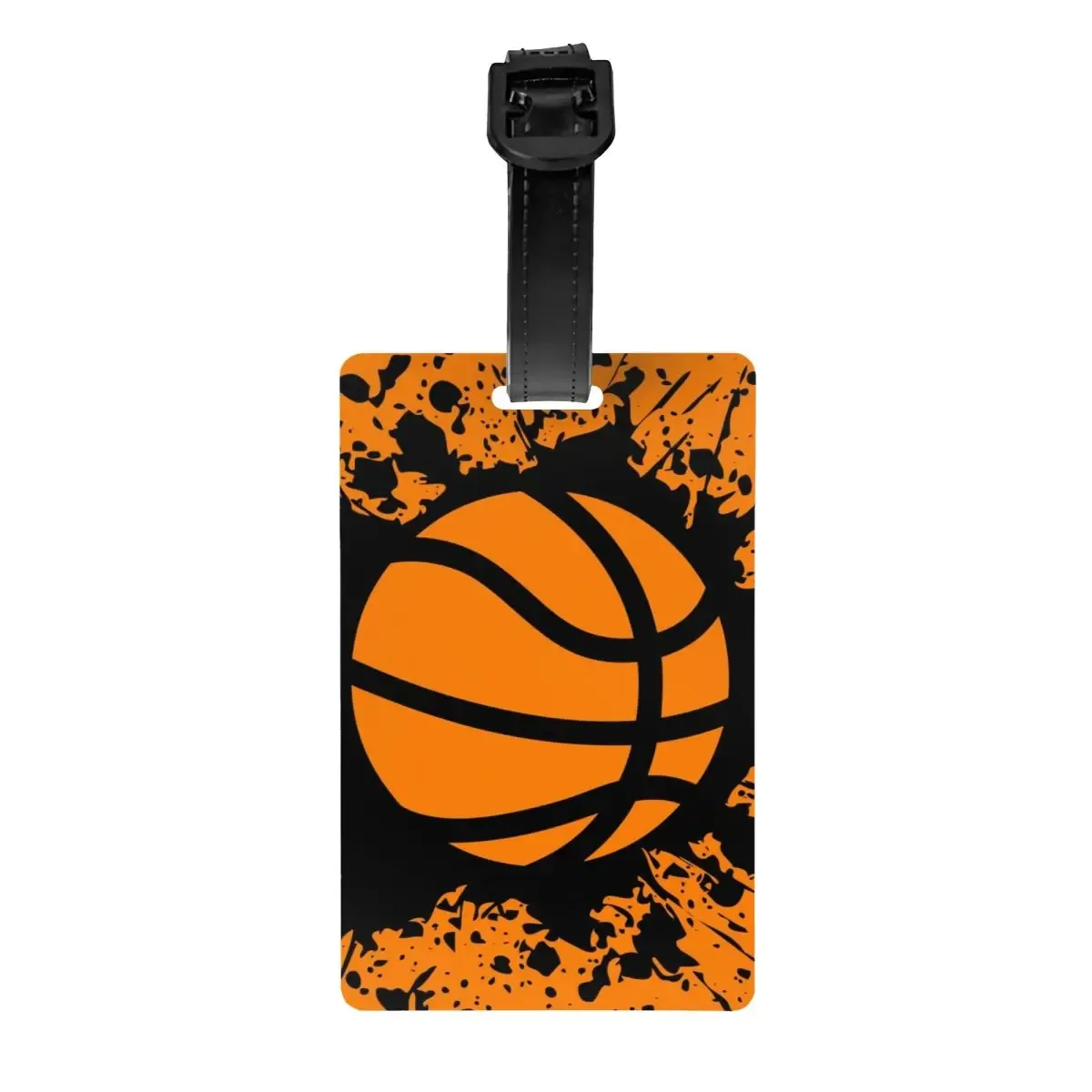étiquettes de bagage rondes personnalisées pour valises, points de basket-ball, culture fongique de la mode, étiquettes de bagage, couverture de confidentialité, étiquette d'identification