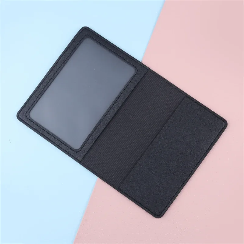housse de passeport en cuir pu pour femmes et hommes, noir/rouge/rose/violet/bleu/marron/blanc/gris/jaune, étui de passeport pour hommes et femmes