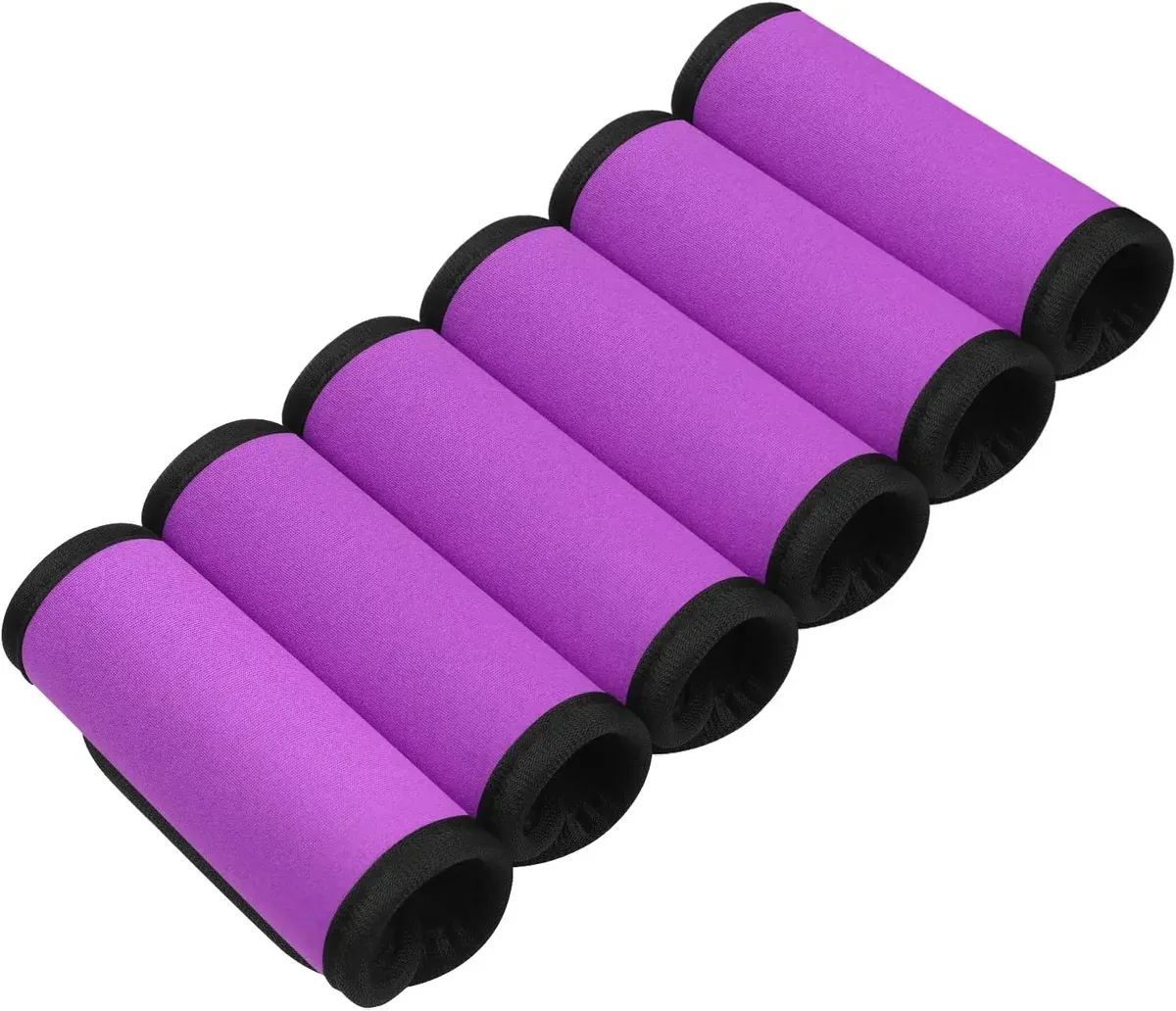 enveloppes de poignée de bagage pour valise, couvertures de poignée souples et confortables de couleur vive, enveloppes d'étiquette de bagage