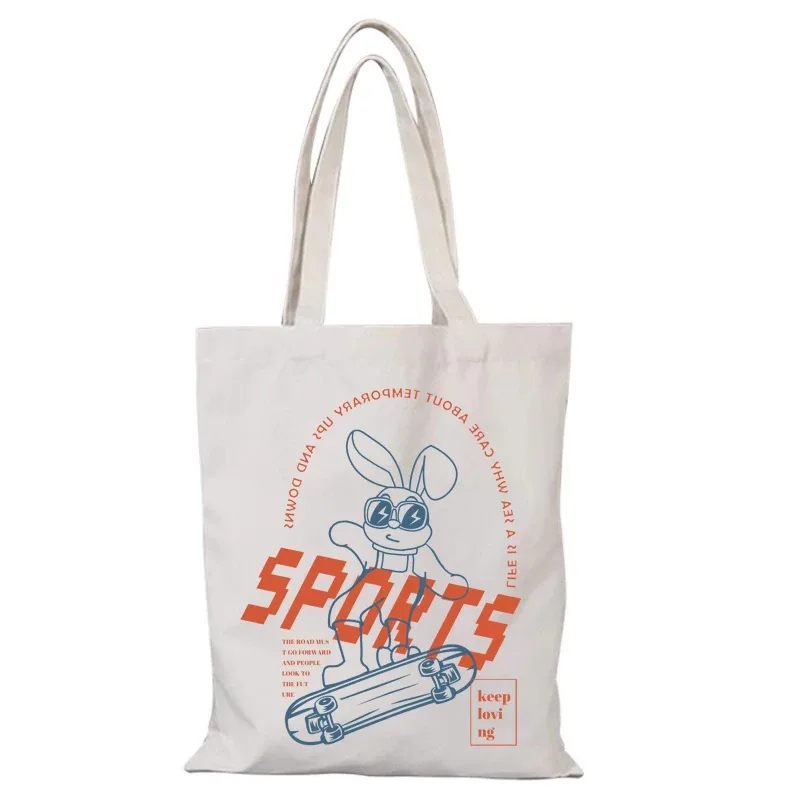 loisirs homme sac fourre-tout mignon nouveaux sacs à main eco sac caractère femmes sac à main dame sacs shopper shopping plage tissu toile épaule