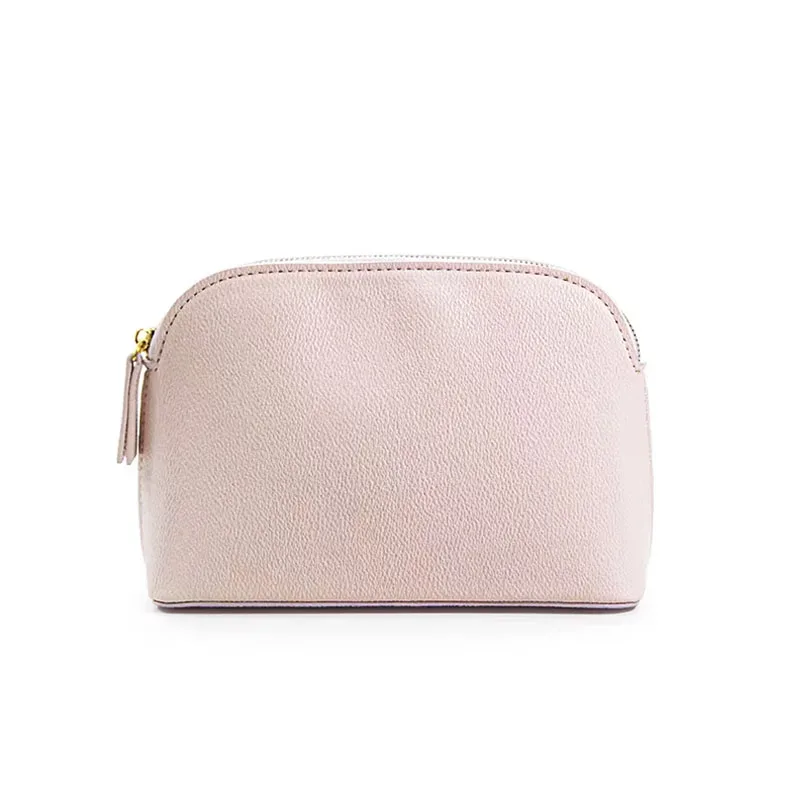sac de rangement de cosmétiques en cuir pu avec lettres personnalisées, sac de maquillage de couleur unie d'atmosphère simple classique, sac de lavage avancé à fermeture éclair