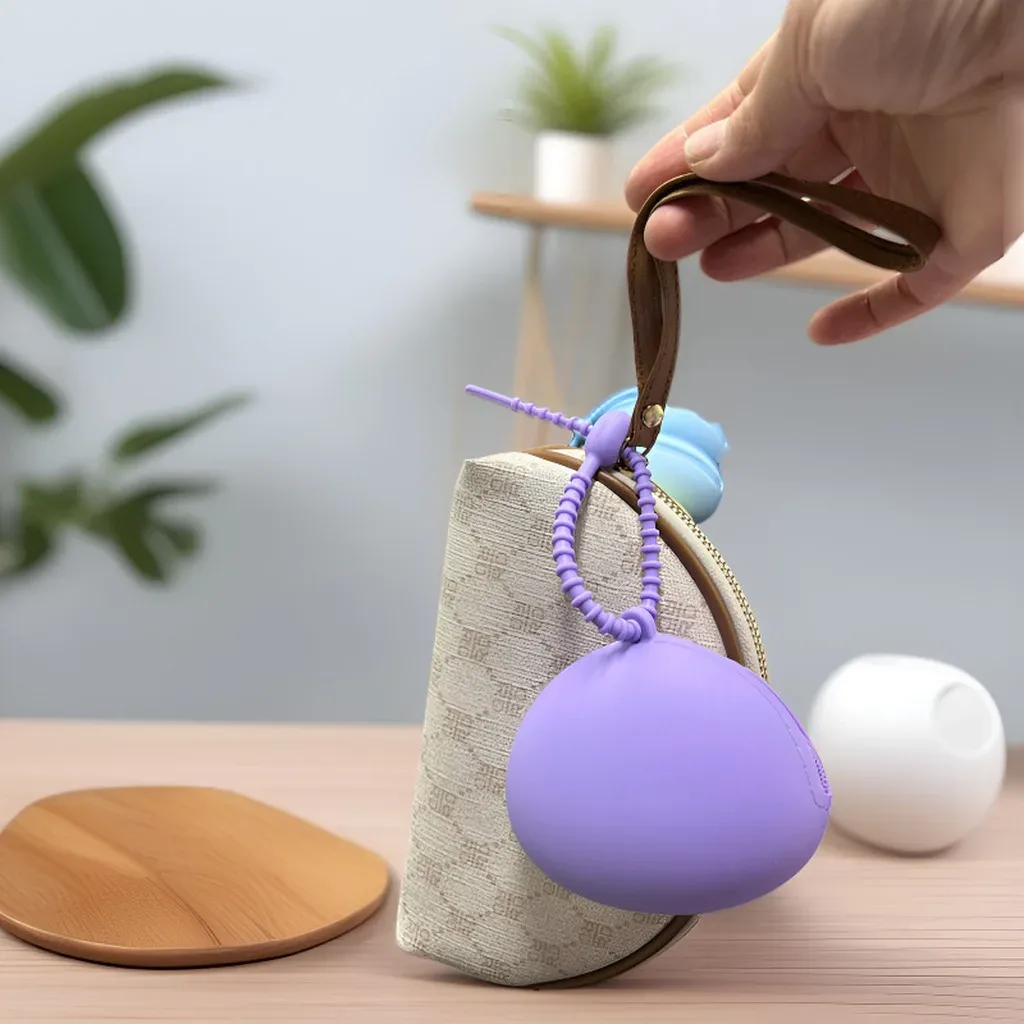 étui de rangement pour écouteurs, mini sac étanche résistant à la chaleur, sac à cosmétiques portable, porte-monnaie en silicone résistant aux taches pour usage quotidien