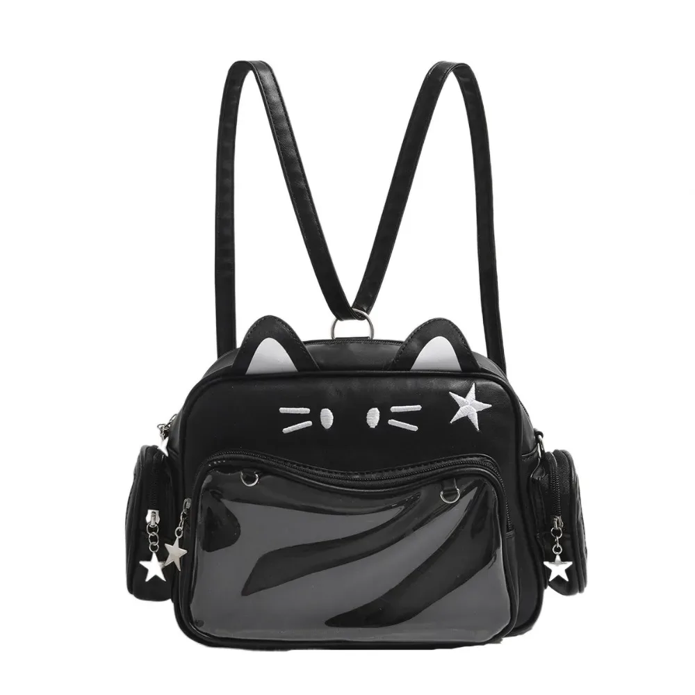 doux adge affichage chat mignon itabag jk kawaii style preppy poupées sac fourre-tout anime badge spectacle stockage y2k sac à bandoulière en plein air