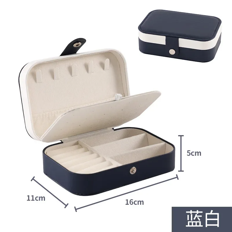 étui à bijoux de voyage, petite boîte à bijoux, boîte à bijoux de voyage portable, plateaux, organisateur, présentoir, mallette de rangement pour bagues et boucles d'oreilles