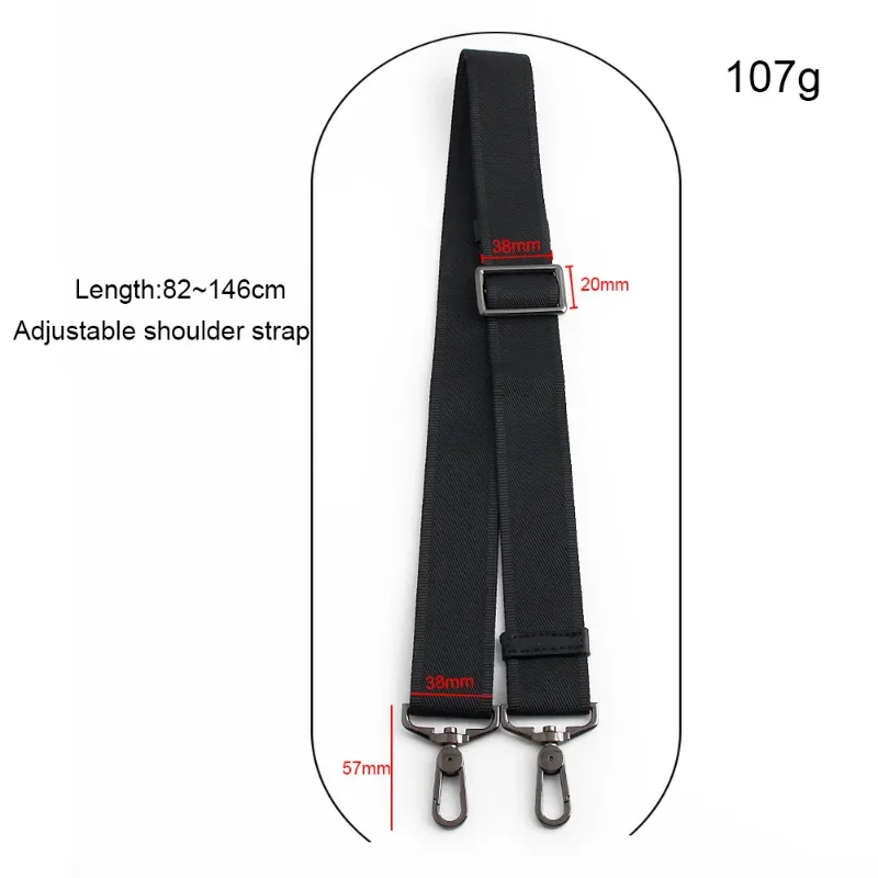 sac à bandoulière épais et détachable pour hommes, 1 pièce, accessoires pour sac d'ordinateur, porte-documents durable, large bandoulière, accessoires de bricolage