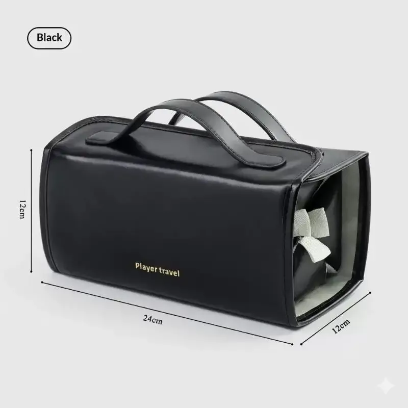 nouvelle trousse de beauté spacieuse et amovible ; sac à main portable pour femmes pour les voyages et les activités de plein air