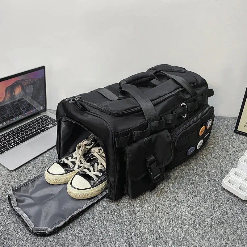 sac de voyage en nylon grande capacité – sac à dos sport imperméable pour hommes et femmes