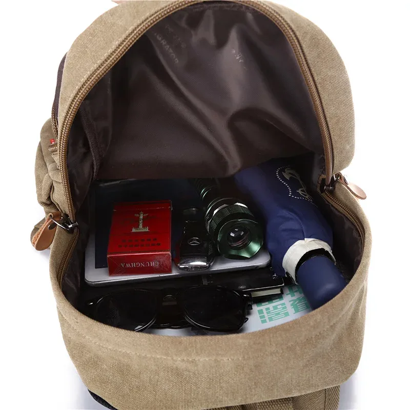 version coréenne sac à dos à la mode sac à dos en toile décontracté unisexe voyage ordinateur sac d'école grande capacité rétro étudiant sac à dos
