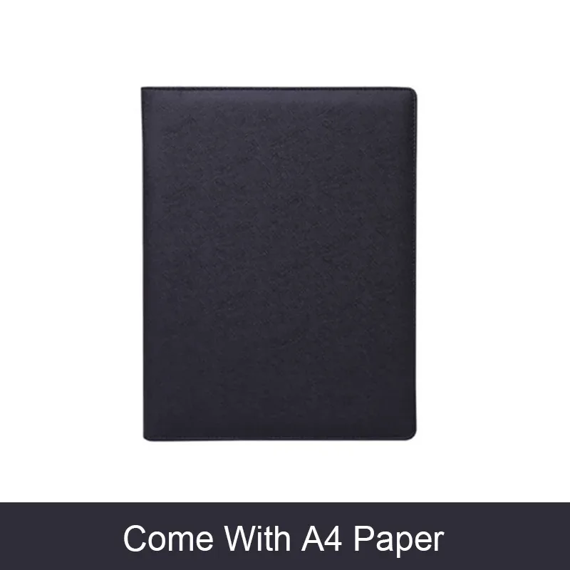 portefeuille personnalisé gratuit, porte-documents a4, bloc-notes en papier, sac à documents d'affaires portable, porte-carte d'identité à la mode, nouveau style, 30 feuilles
