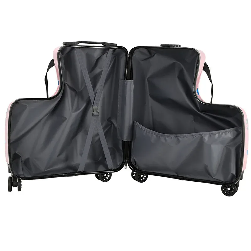 nouvelle valise à main de dessin animé 20 pouces-bagage à serrure tsa pour enfants avec roues silencieuses, sac à main léger pour avion garçons et filles