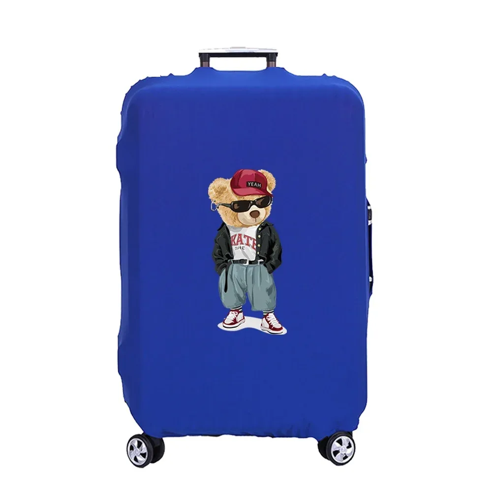 housse de protection pour bagages, protection de valise, élasticité épaisse, couverte de poussière, étui de protection anti-rayures, ensemble de chariot de 18 à 32 pouces, veste ours