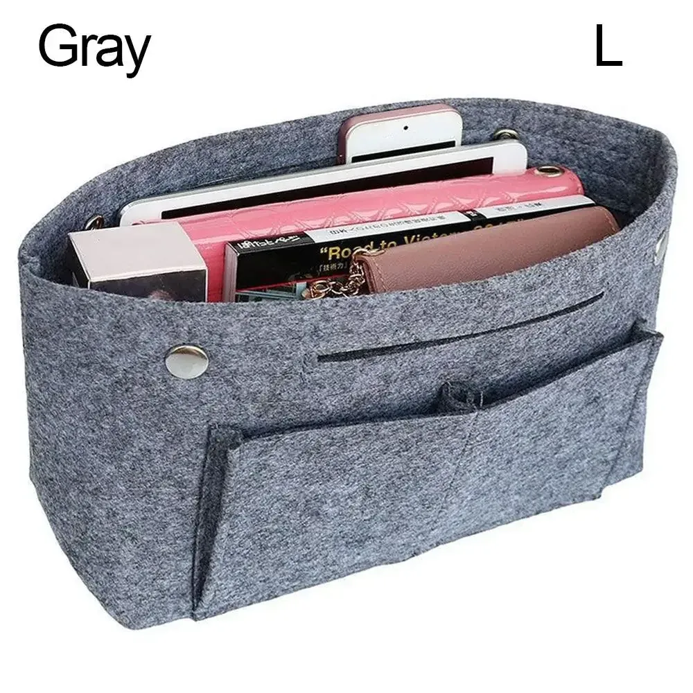 sac à main organisateur pour femmes, sac de voyage en feutre, doublure d'insertion, pochette de rangement