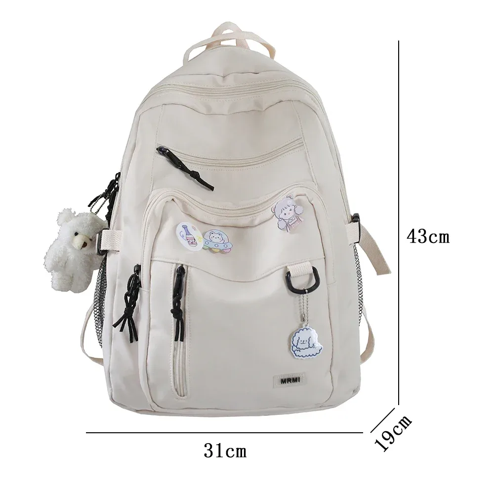 nouveau grand sac à dos tendance pour étudiantes, sac d'école fille grande capacité, sac à dos femme mignon pour loisirs et voyage, mochila
