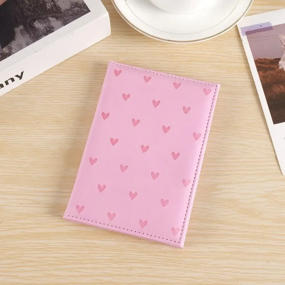 housse de protection pour passeport imprimée fashion love, en cuir pu, étui de voyage mignon pour passeport, porte-passeport portable