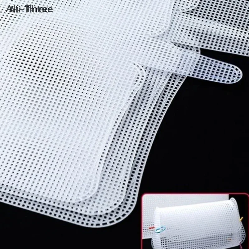 kit de tissage auxiliaire en maille plastique, sac à bandoulière, tissu en maille plastique, matériel de couture pour bricolage, fabrication de sac de tissage