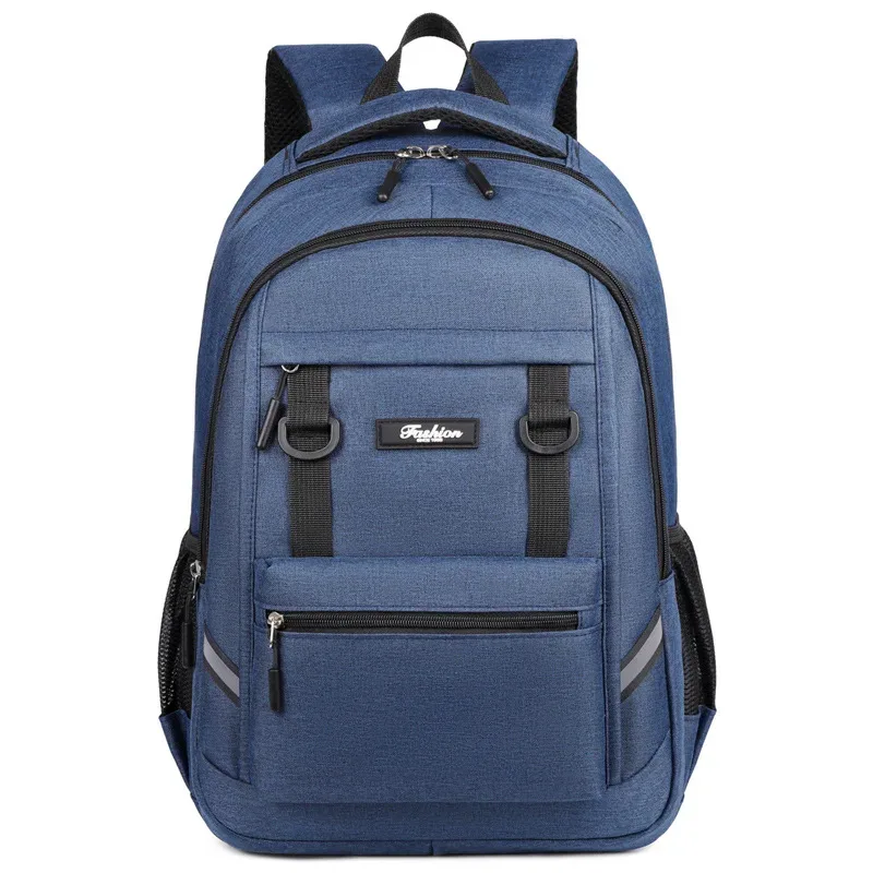 sac à dos décontracté grande capacité pour homme, idéal pour les courts séjours, sac d'école en tissu oxford, sac à dos de sport et de loisirs pour l'extérieur, sac à bandoulière de voyage