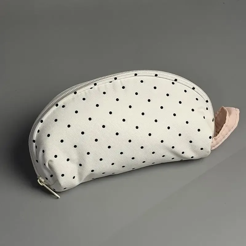 trousse à crayons à pois, grande capacité, sac à stylos au toucher doux, pochette de papeterie, organisateur de papeterie, pour la rentrée scolaire