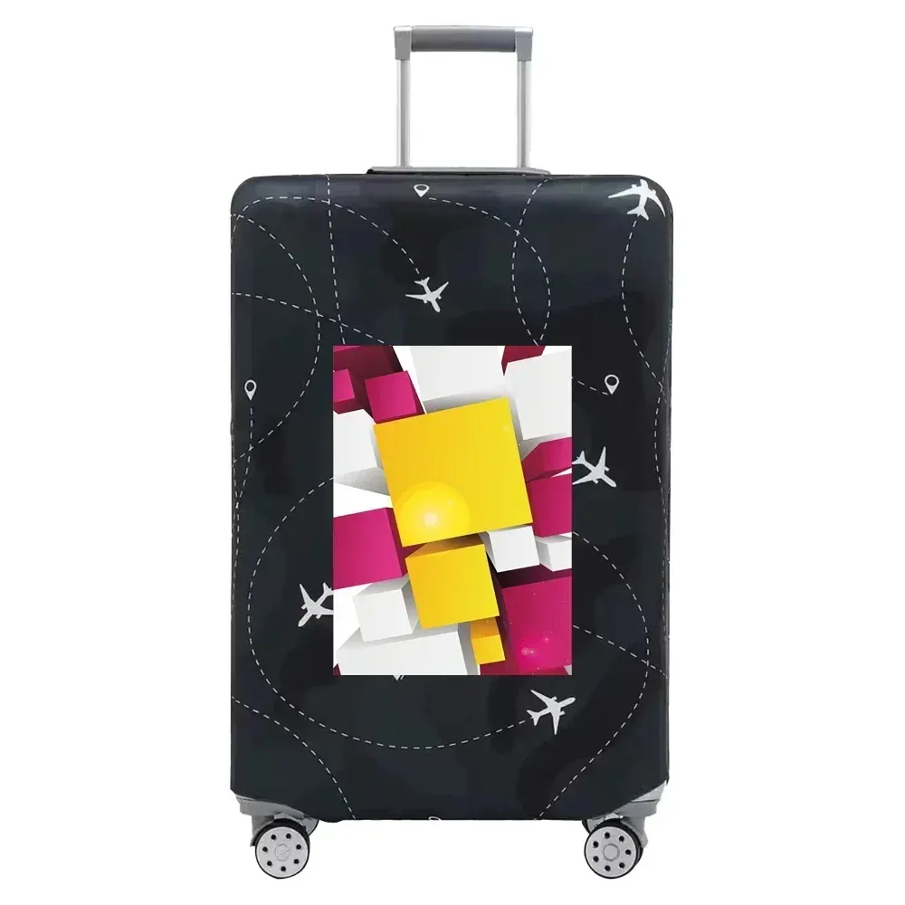 housse de protection pour bagages, housse de protection extensible anti-poussière pour bagages de 18 à 32 pouces, accessoires de voyage, série à motifs 3d