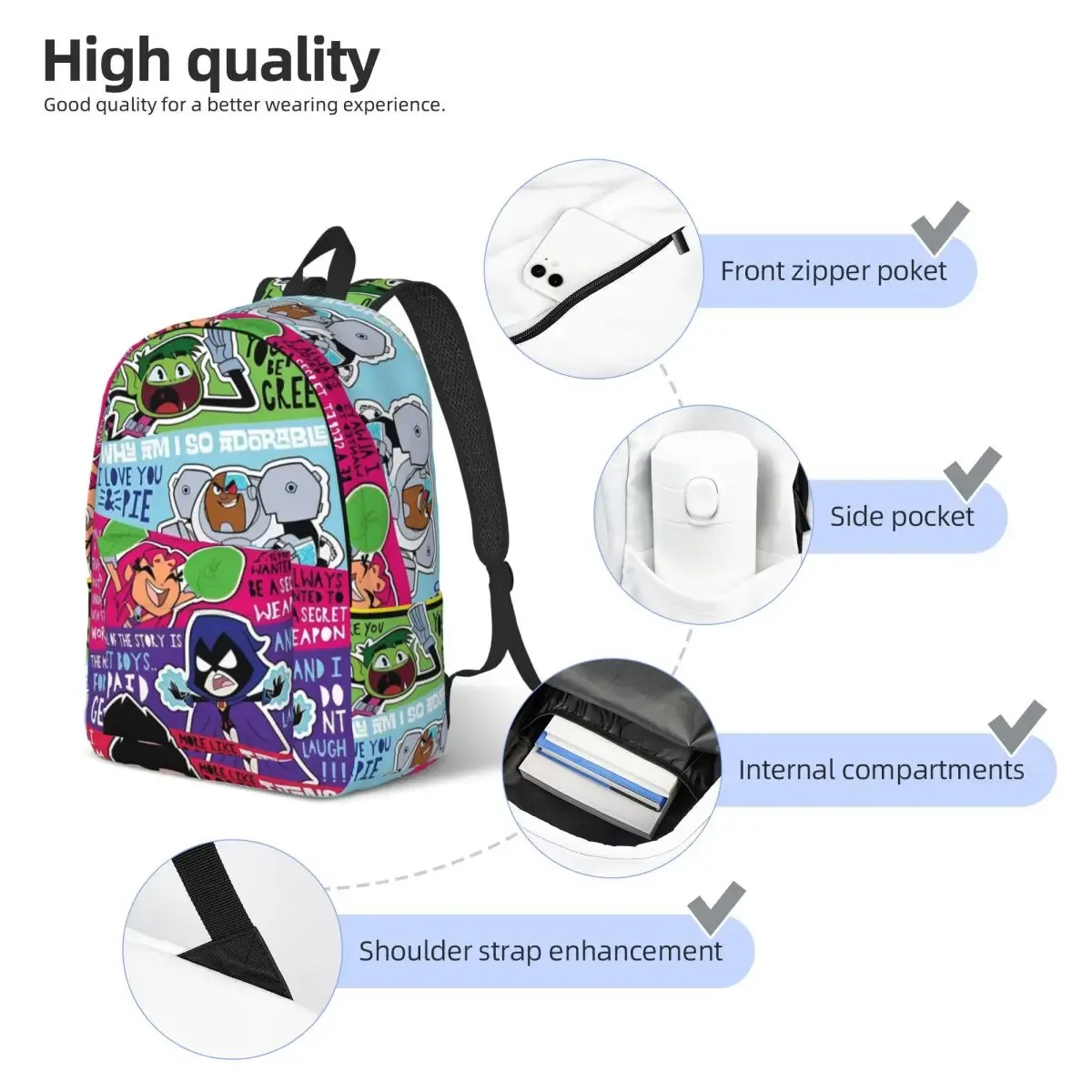 adolescents titansed go anime manga sac à dos pour hommes femmes mode étudiant randonnée voyage sac à dos ordinateur portable sacs en toile durable