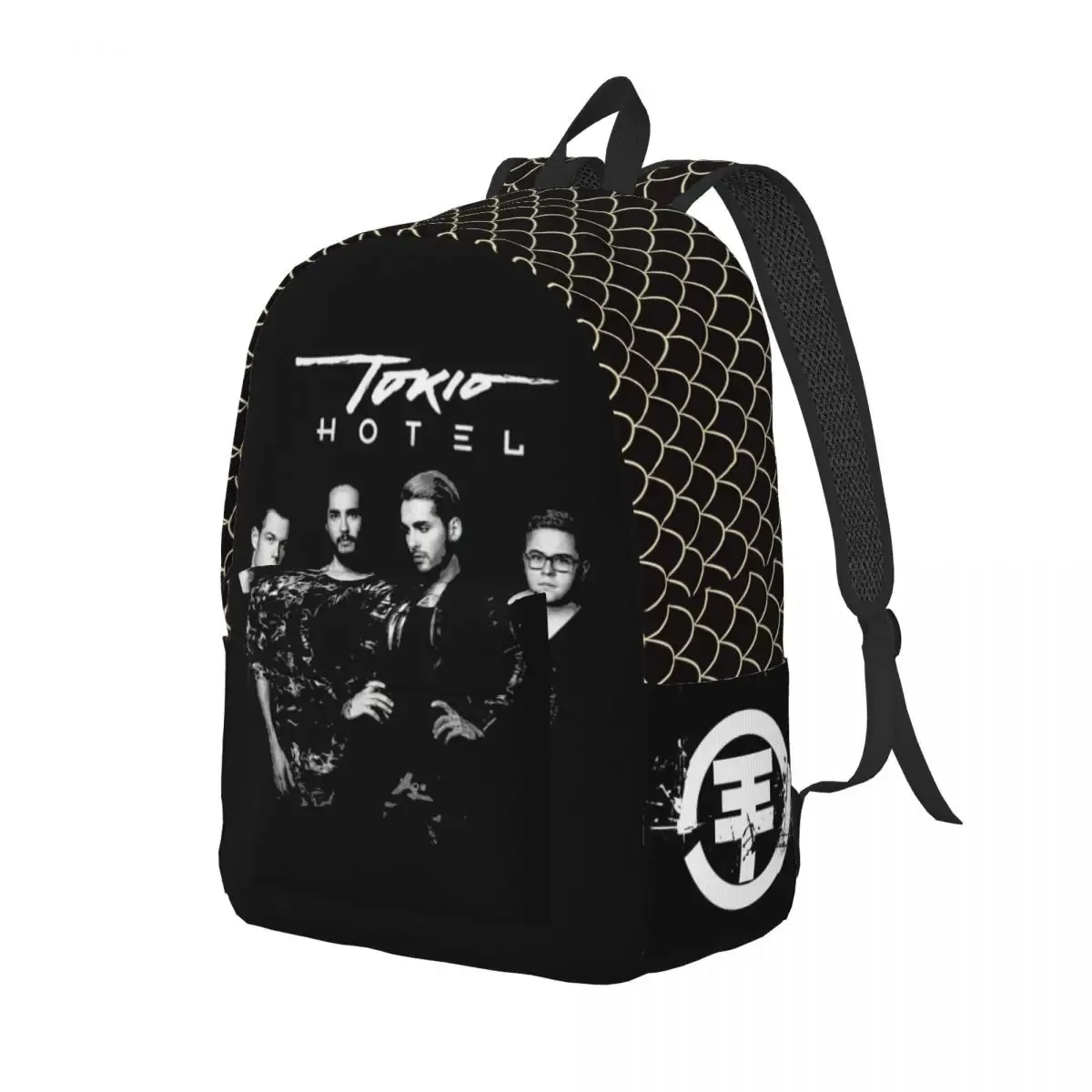 tokio hotel merch tokio hotel logo sac à dos pour hommes femmes mode lycée travail sac à dos rock band collège toile sacs sport