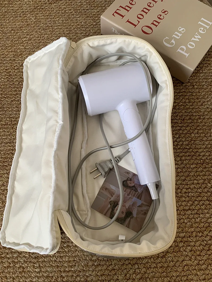 sac de rangement pour sèche-cheveux de grande capacité, sac à cosmétiques portable, trousse de maquillage pour femmes, trousse de toilette, organisateur de voyage