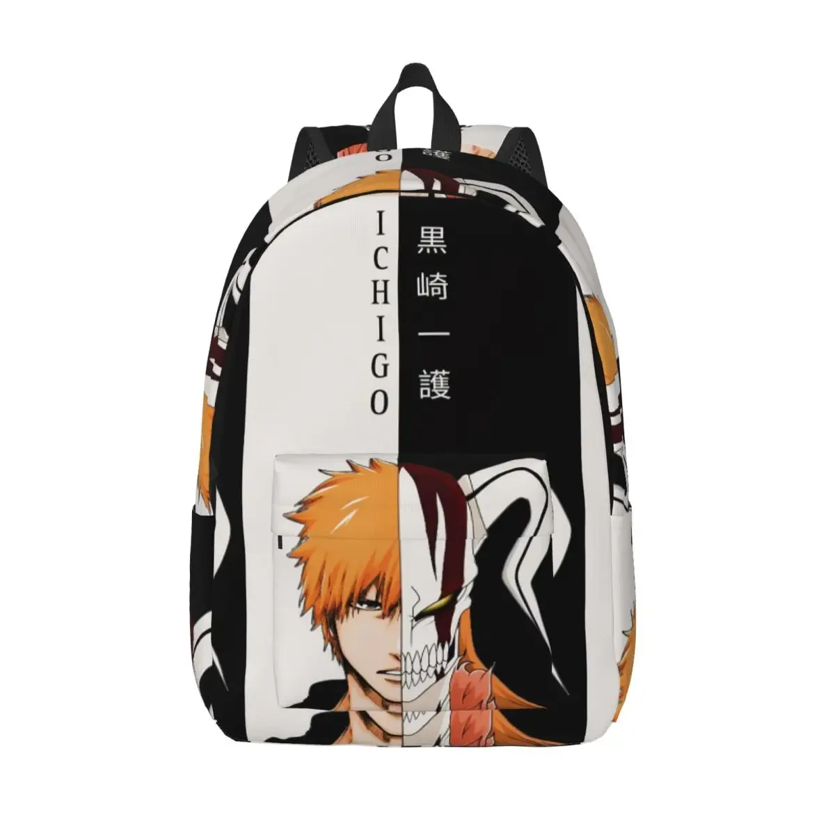 ichigo kurosaki anime bleach sac à dos d'étudiant, sac d'école, sac à dos de randonnée, sac de voyage pour hommes et femmes, sac à bandoulière
