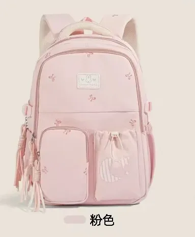 nouveau sac d'école orthopédique minimaliste pour les élèves du collège, sac à dos de voyage grande capacité pour les filles, multicolores, pour les trajets quotidiens